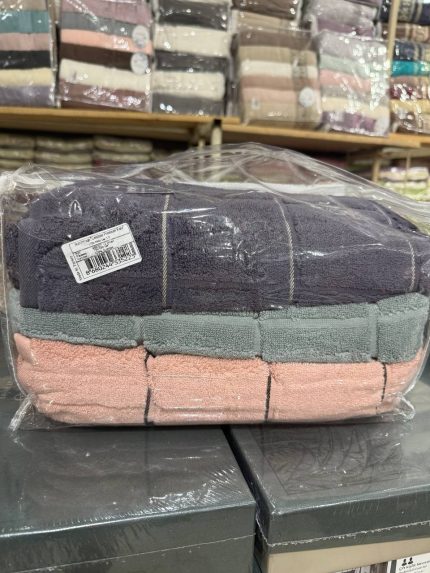 Рушники Cestepe Premium Kare 70×140 з мікрокотону – набір 2 шт, Туреччина
