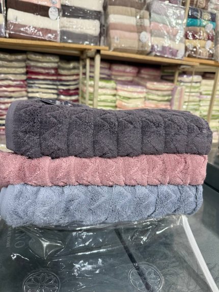 Рушники Cestepe Premium Kare 70×140 з мікрокотону – набір 2 шт, Туреччина