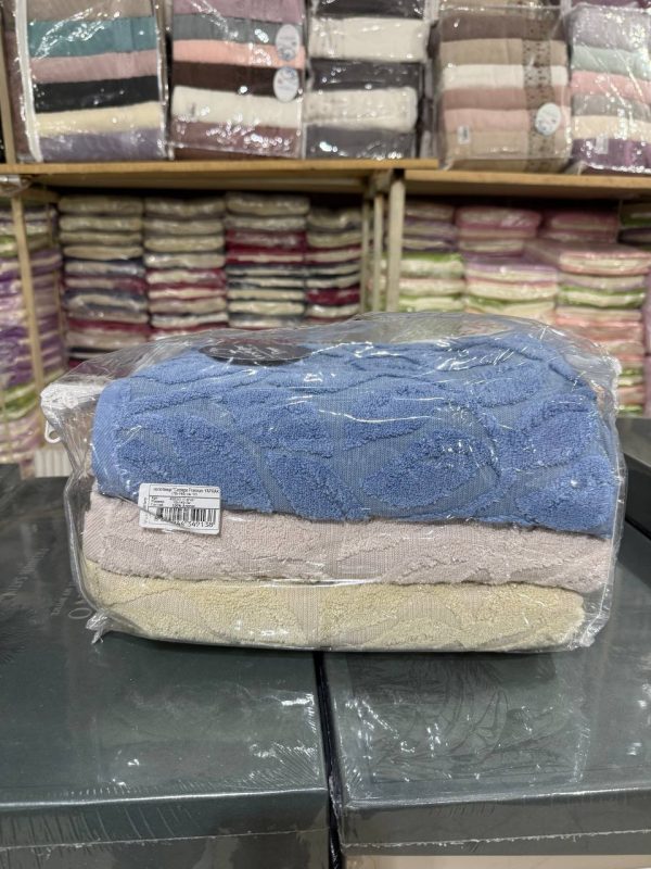 Рушники Cestepe Premium Kare 70×140 з мікрокотону – набір 2 шт, Туреччина