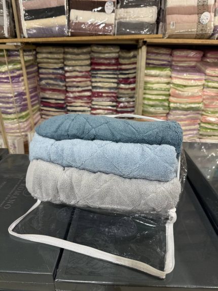 Рушники Cestepe Premium Kare 70×140 з мікрокотону – набір 2 шт, Туреччина