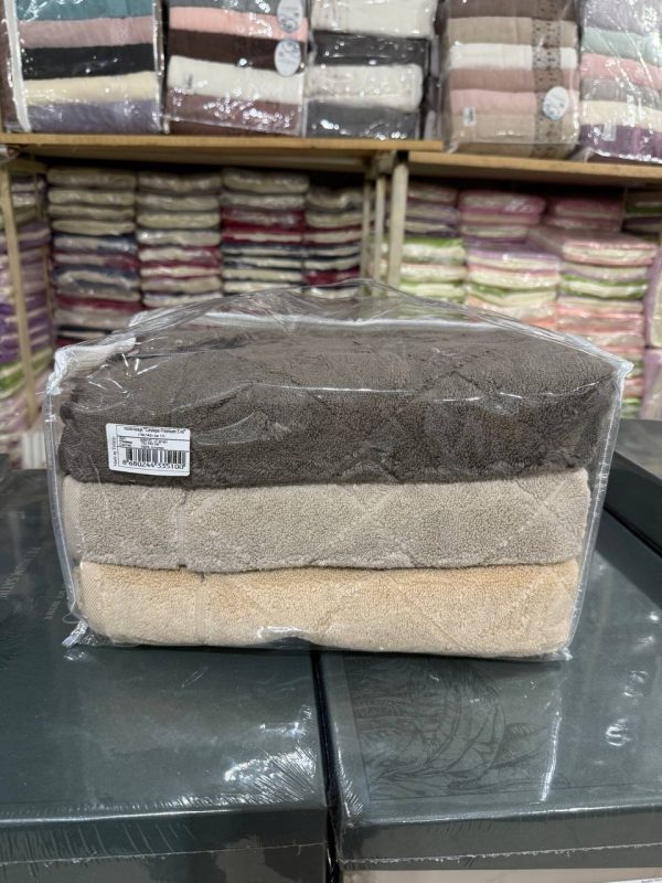 Рушники Cestepe Premium Kare 70×140 з мікрокотону – набір 2 шт, Туреччина