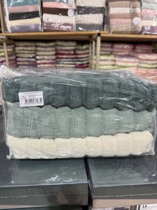 Рушники Cestepe Premium Kare 70×140 з мікрокотону – набір 2 шт, Туреччина
