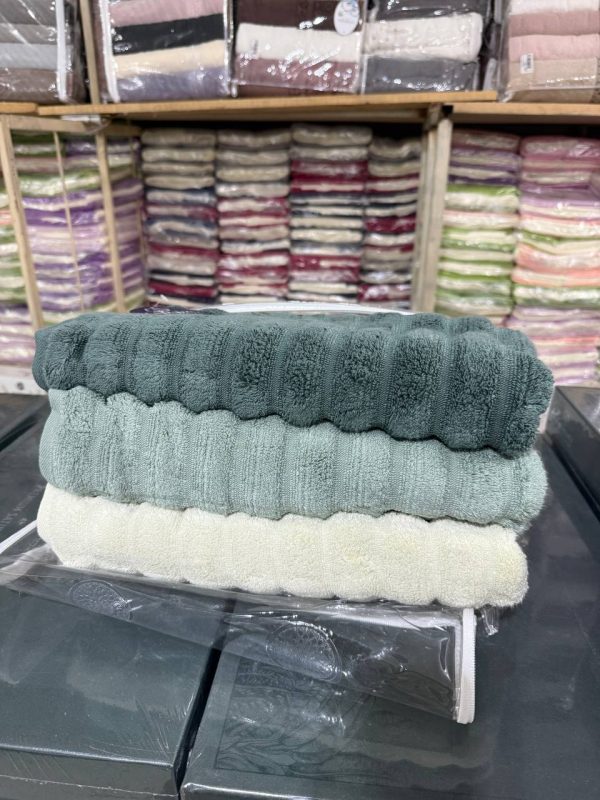 Рушники Cestepe Premium Kare 70×140 з мікрокотону – набір 2 шт, Туреччина