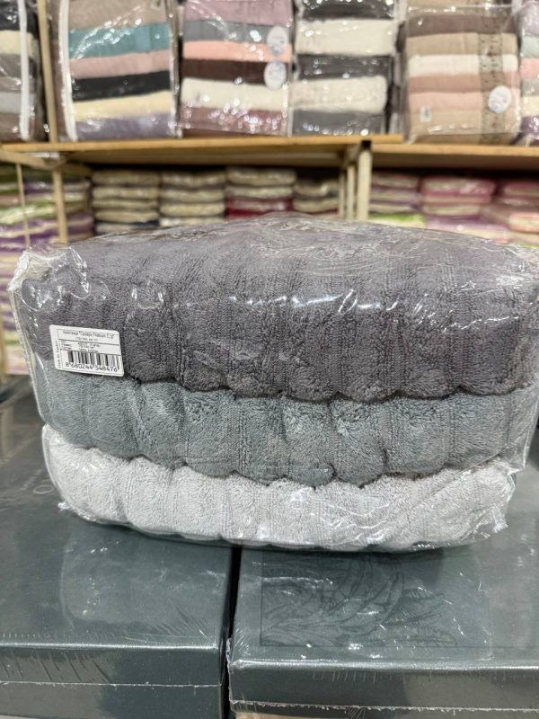 Рушники Cestepe Premium Kare 70×140 з мікрокотону – набір 2 шт, Туреччина