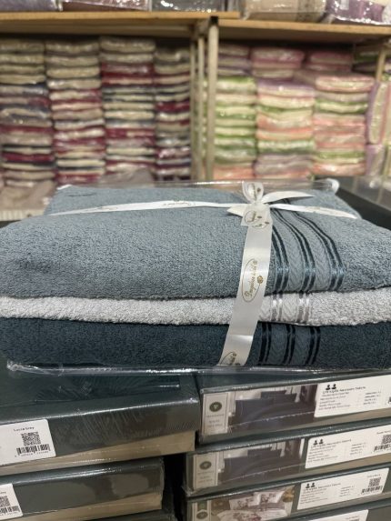 Набір рушників Ducan 70×140 – 3 шт, банні рушники, Туреччина