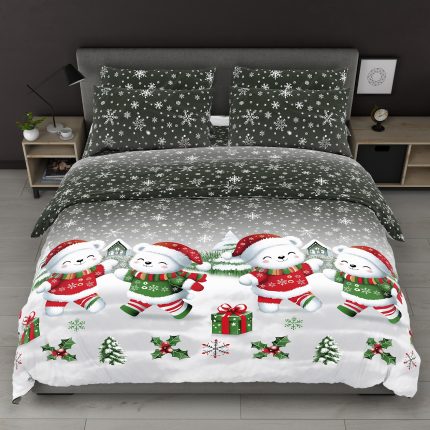 🎄 Новорічний комплект постільної білизни з бязі Голд