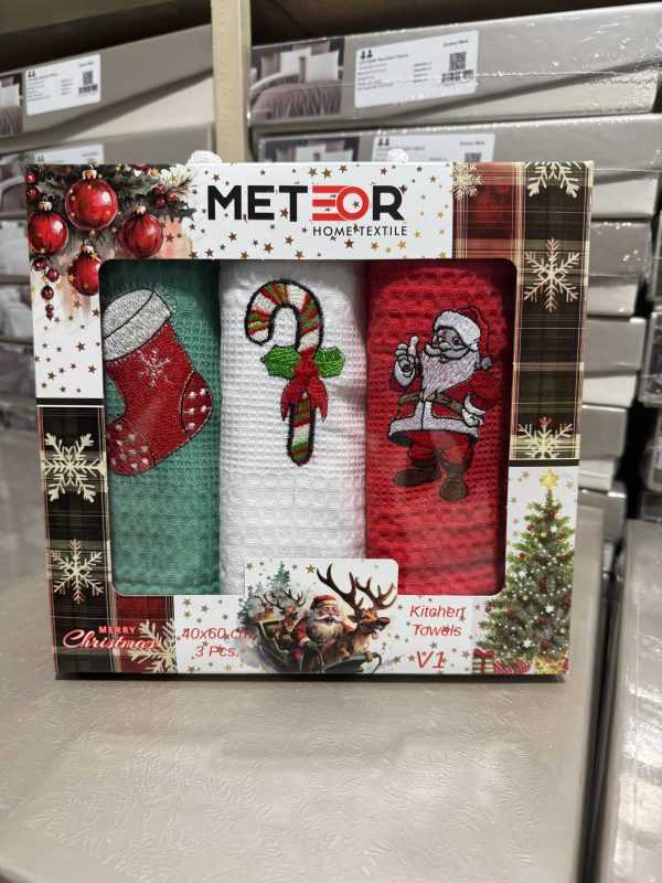 Новорічні кухонні рушники Meteor Merry Christmas