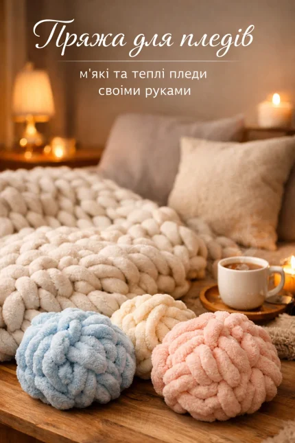 пряжа для пледів плюшева пряжа для в'язання пледа
