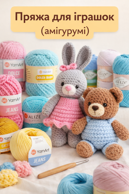 пряжа для іграшок амігурумі YarnArt Dolce Softy Jeans