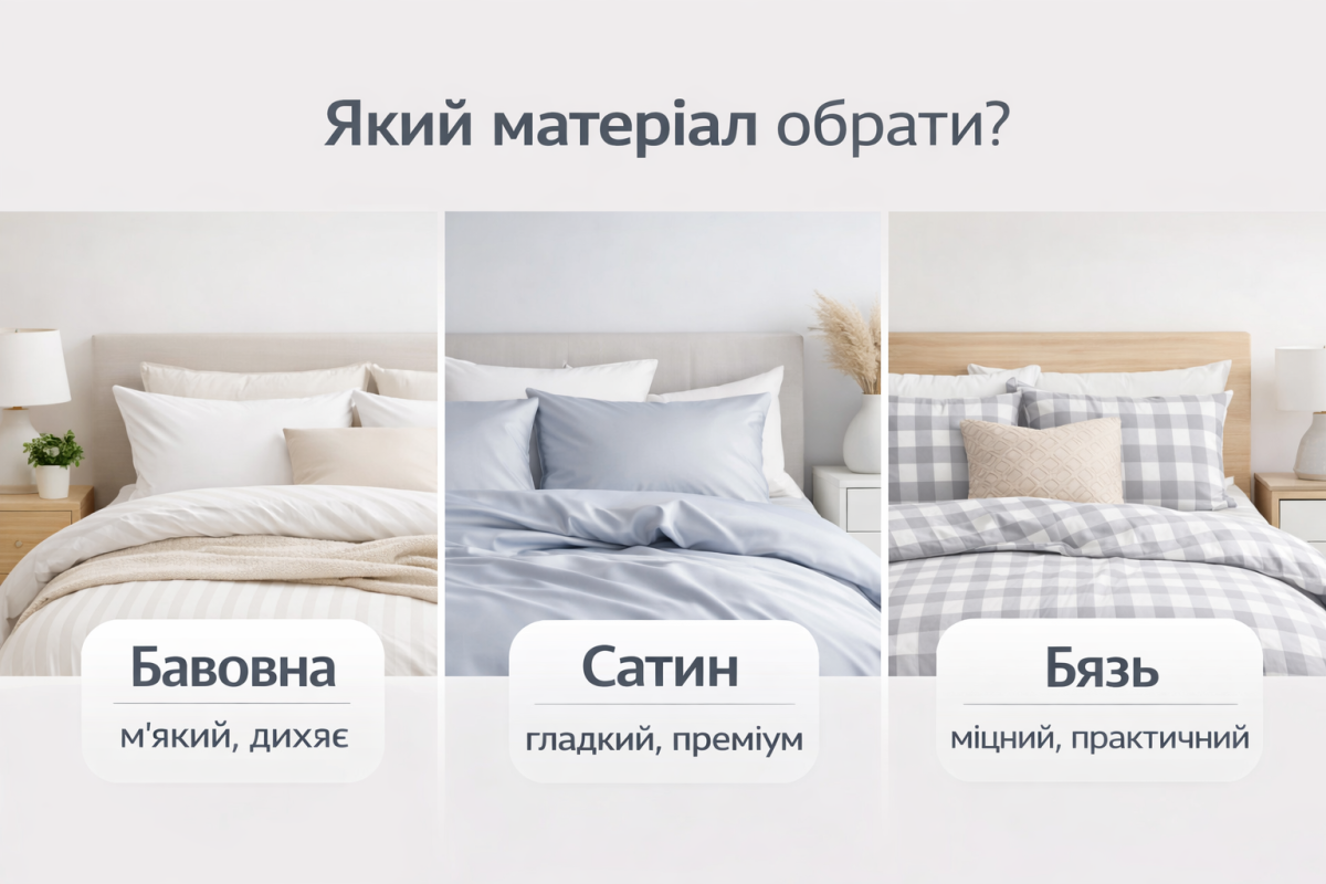 як вибрати спальні комплекти постільна білизна для сну приклад ліжка