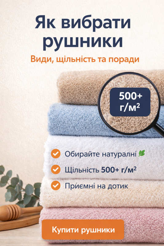 як вибрати рушники щільність рушників приклад
