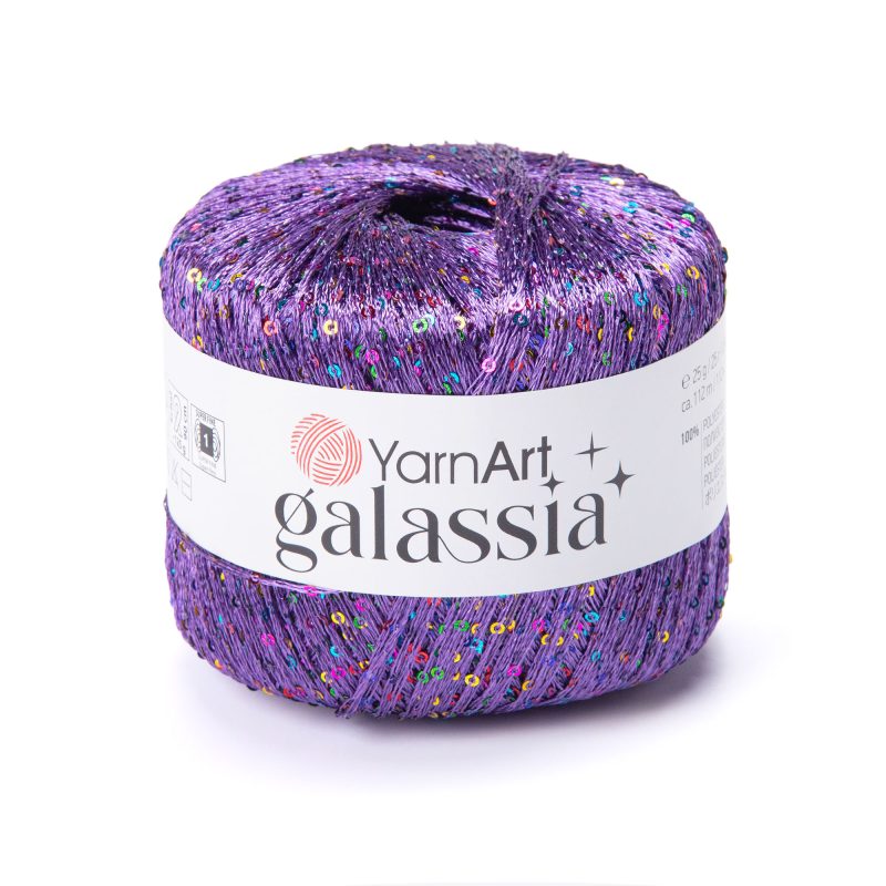 пряжа YarnArt Galassia з паєтками колір 5803