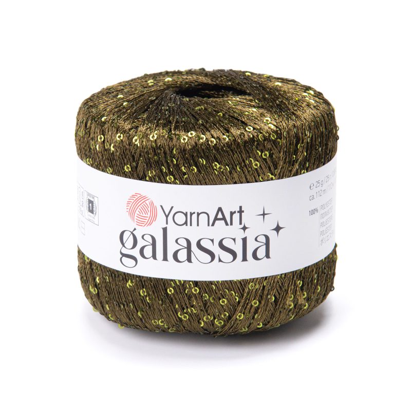 пряжа YarnArt Galassia з паєтками колір 5815