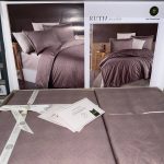 Сатиновий комплект постільної білизни La Romano RUTH Wooden Євро